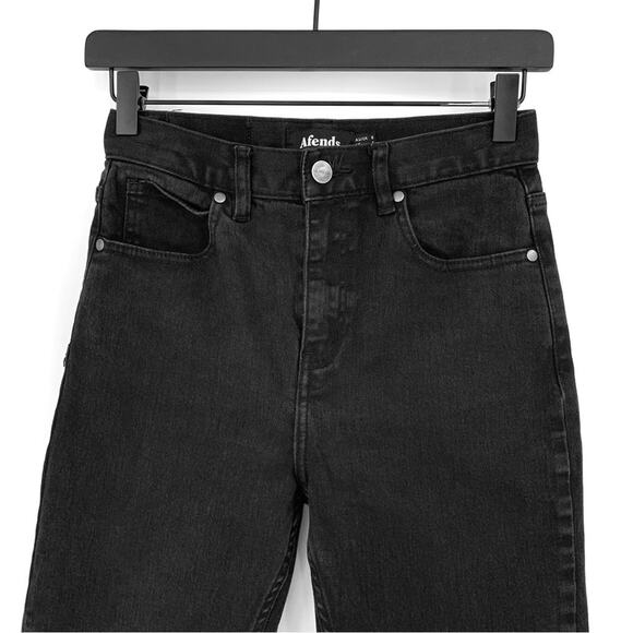AFENDS High Rise Skinny Jean Washed Black 4 - Picture 2 of 12
